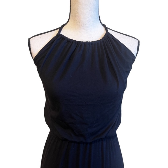 Michael Stars Black Halter Maxi Dress Women's Large - Picture 9 of 13